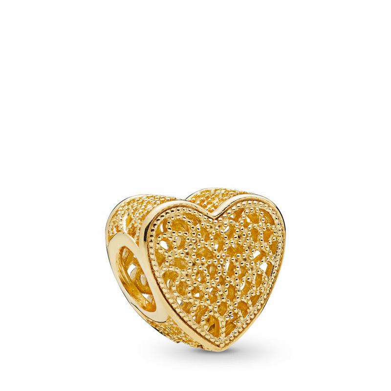 Pandora Shine™ Filled With Romance Charm - 18ct Gold Plated - Canada | RJ2113IS